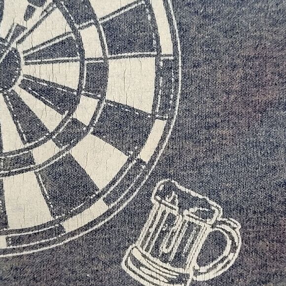 Vintage 80s Hanes Shirt Medium 18x26 Bleached USA - Picture 10 of 13